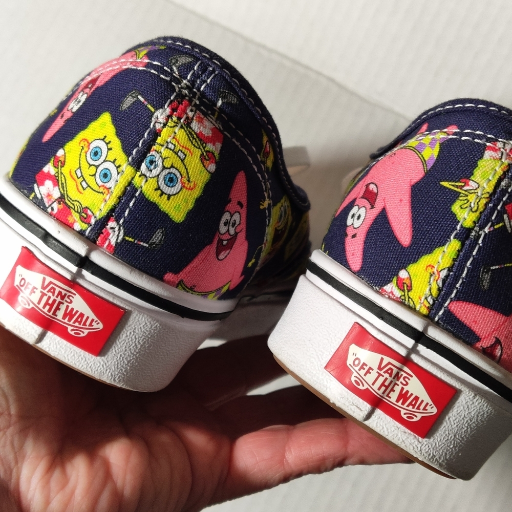 Vans x SpongeBob Sneakers Men’s 6 / Rare Collab / ComfyCush - Picture 7 of 10